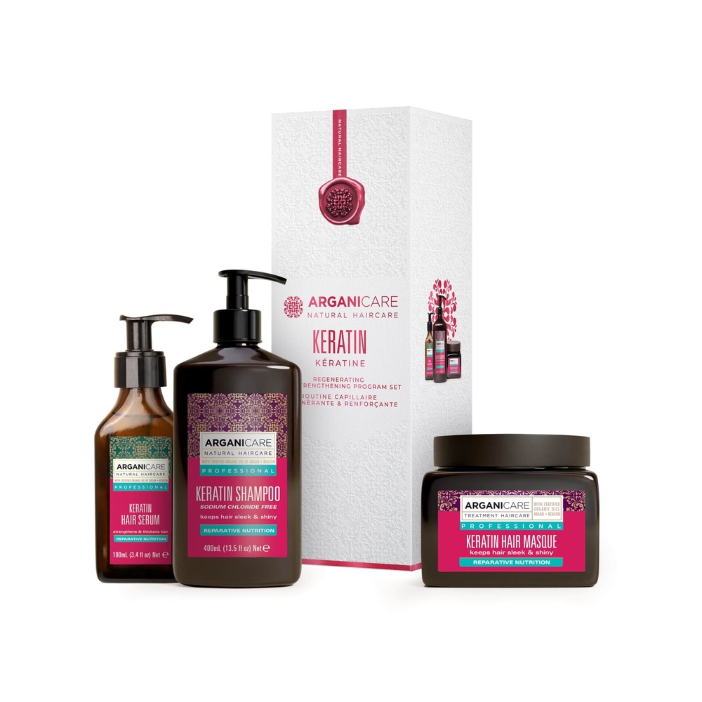 Arganicare Coffret Trio Réparateur Shampooing + Masque + Sérum