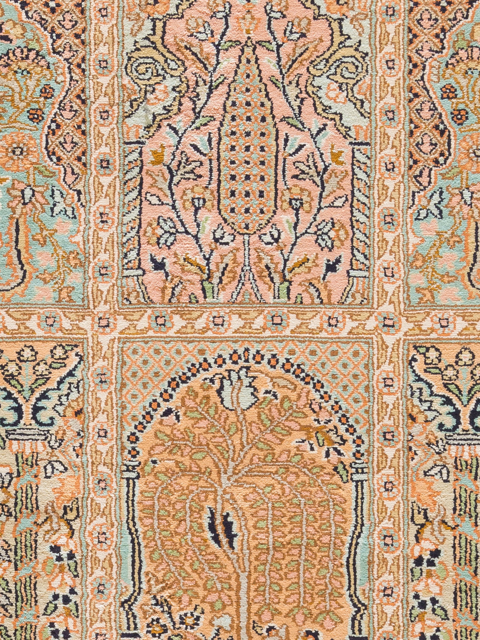 Kaschmir Seide 18/18 ca. 128 x 187 cm, Unikat / Einzelstück