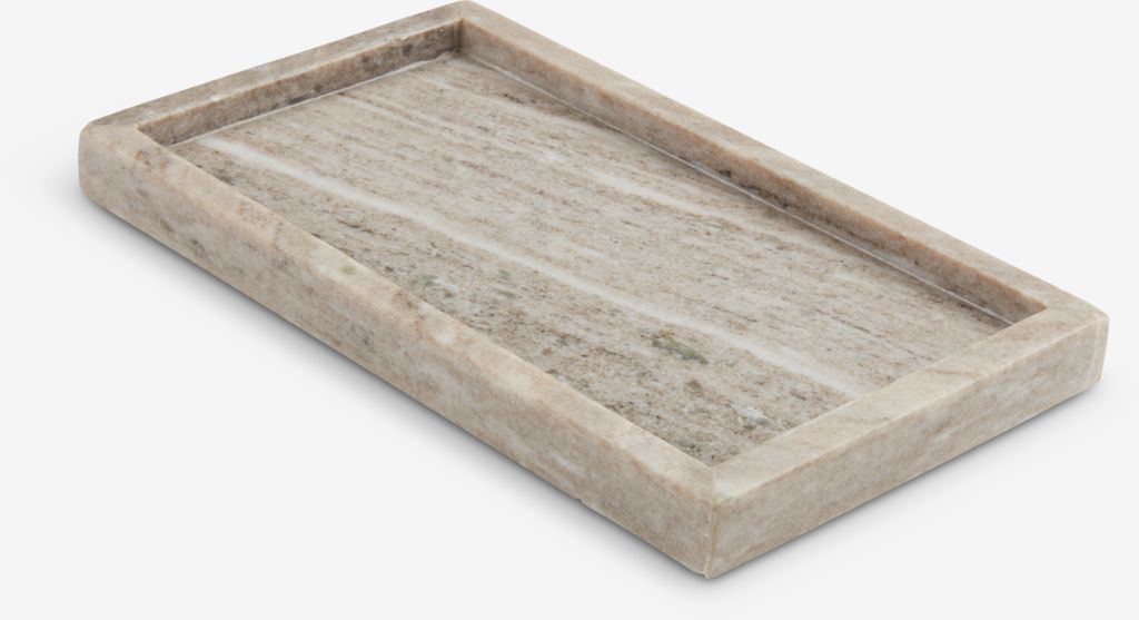 VALDEMAR dekorativt brett B18xL31cm marmor