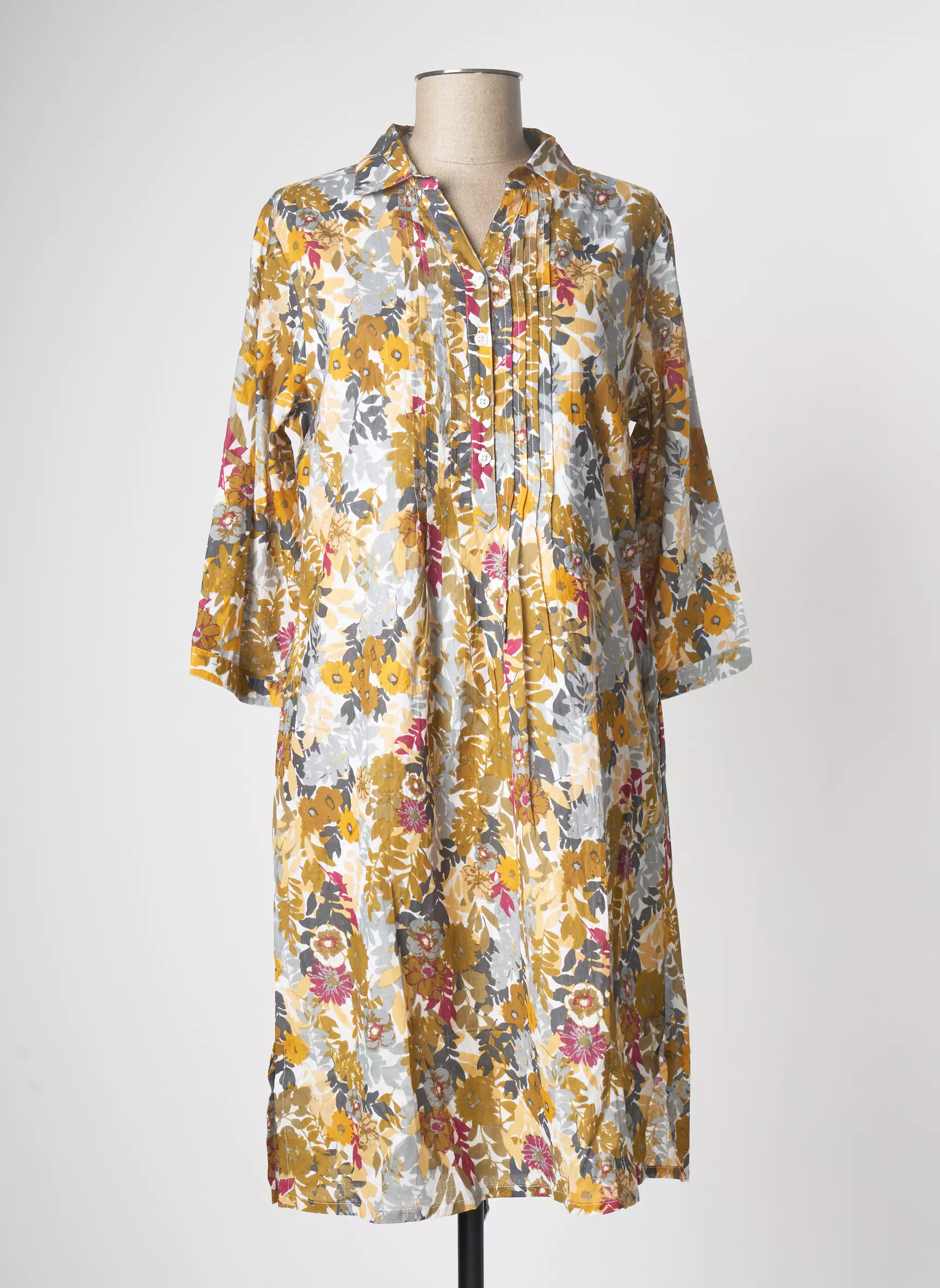Agathe   Louise Robes Mi Longues Femme couleur jaune