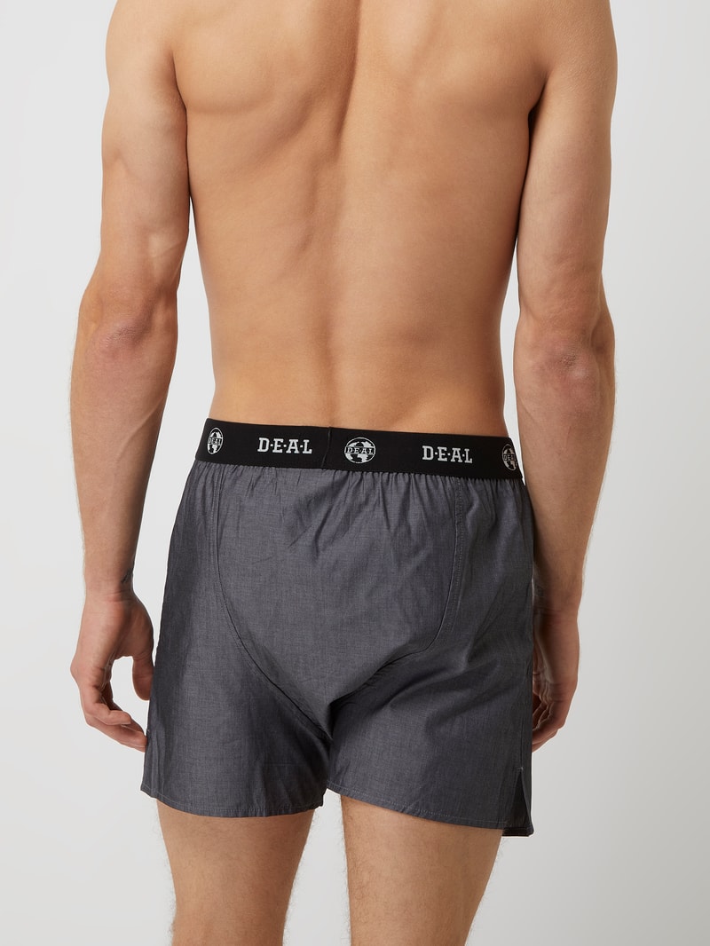 Boxershorts aus Baumwolle in schwarz