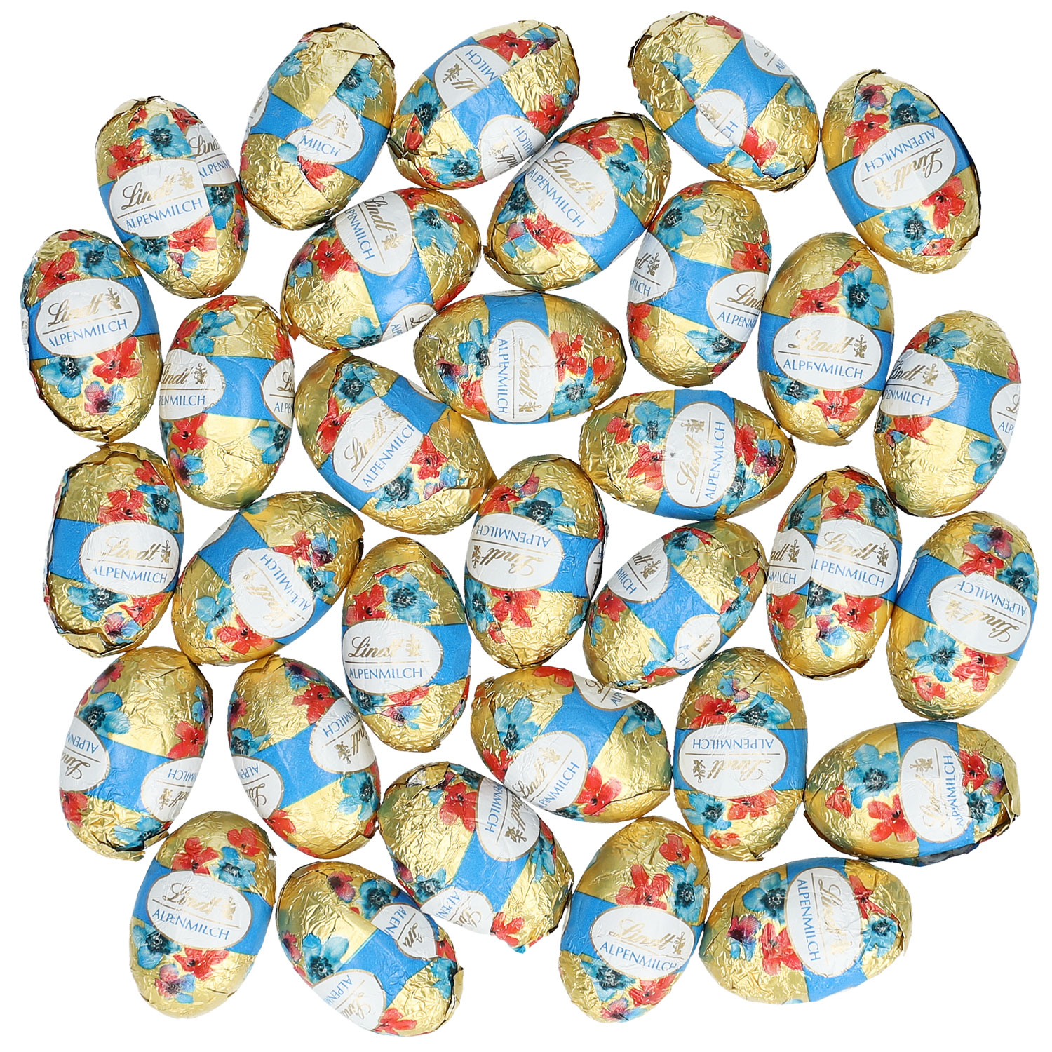 Lindt Blumen Edition Mini-Eier Alpenvollmilch Röhrchen 178g