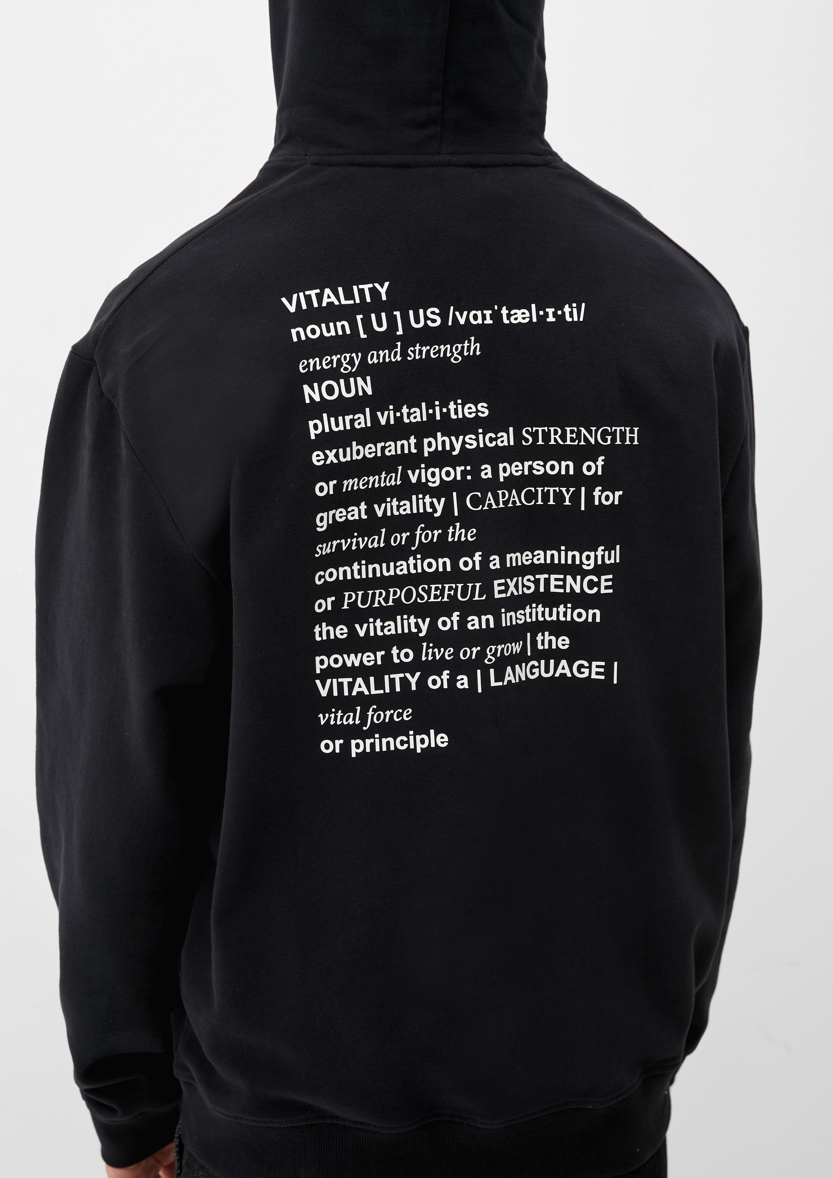 Hoodie mit gummiertem Print  2129499-99D1