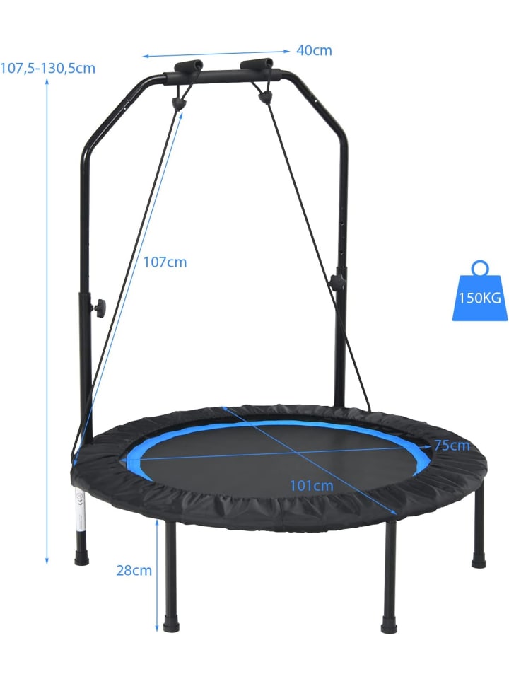 COSTWAY Mini Trampolin in Schwarz günstig kaufen onesize