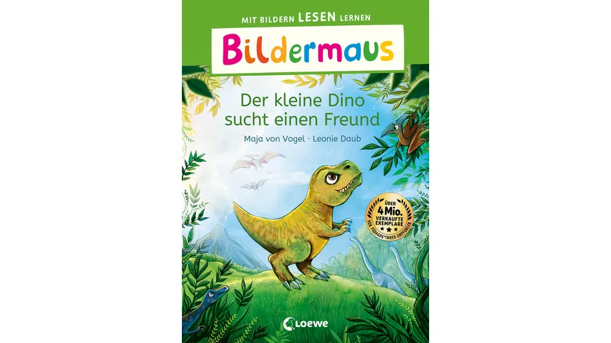 Bildermaus - Der kleine Dino sucht einen Freund - Mit Bildern lesen lernen - Ideal für die Vorschule und Leseanfänger
