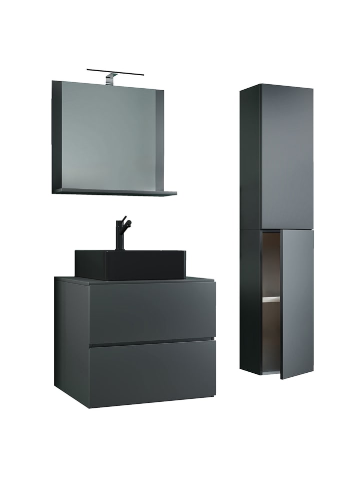 ebuy24 Badmöbelset LendasLBL anthrazit anthrazit 94 x 52 cm günstig kaufen onesize