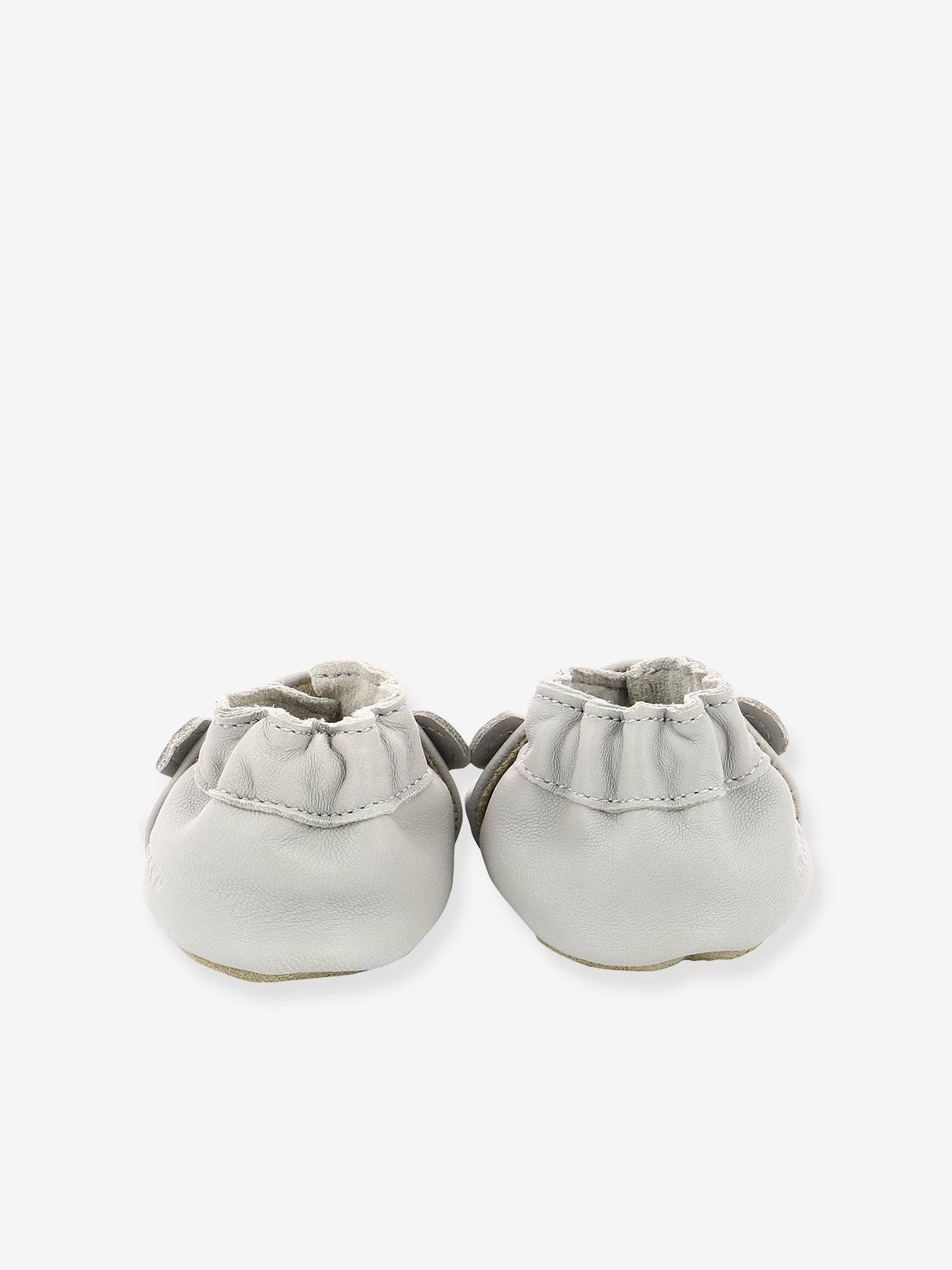 Chaussons Soft Soles Sweety Bear ROBEEZ© gris clair