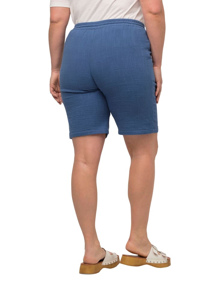 Ulla Popken Shorts in taubenblau günstig kaufen
