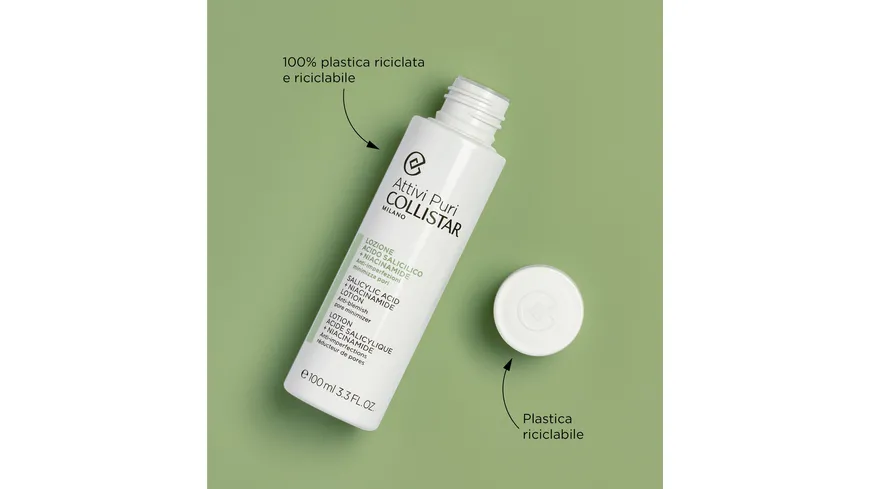 COLLISTAR Attivi Puri Salicylic Acid & Niacinamide Reinigungslotion 100 ml