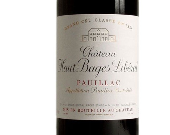 Château Haut-Bages Liberal Rouge 2005, Cinquième Cru Classé En 1855 Bordeaux Pauillac