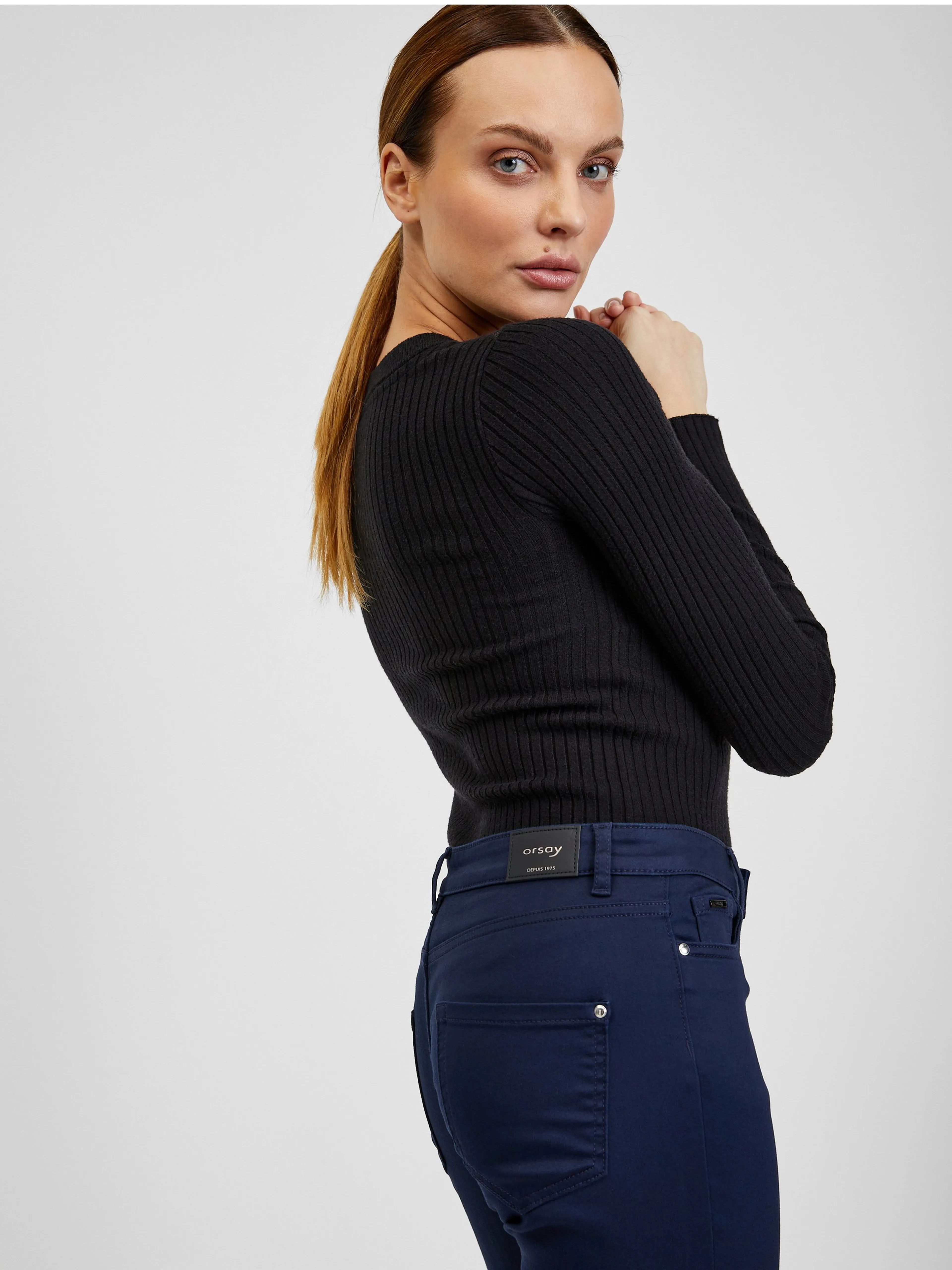 Dunkelblaue Damen Hose ORSAY