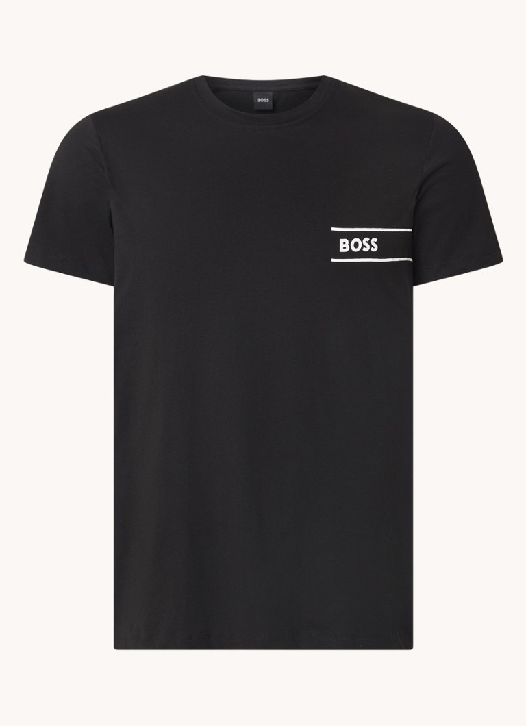 HUGO BOSS -t-paita, jossa logopainatus