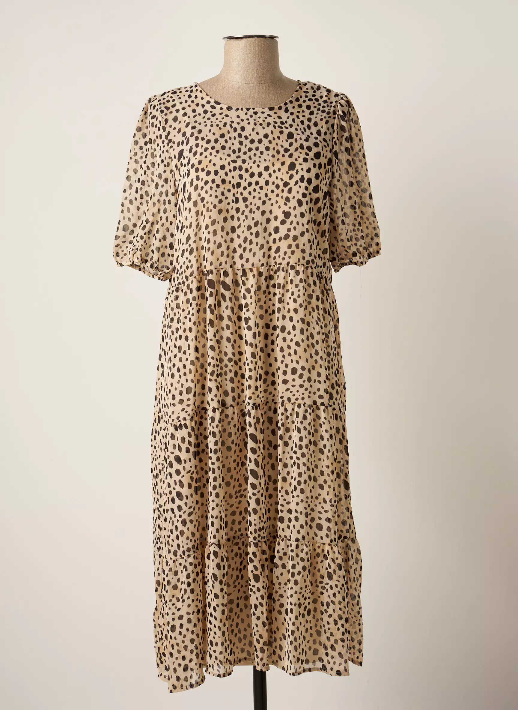 Vila Robes Mi Longues Femme couleur blanc