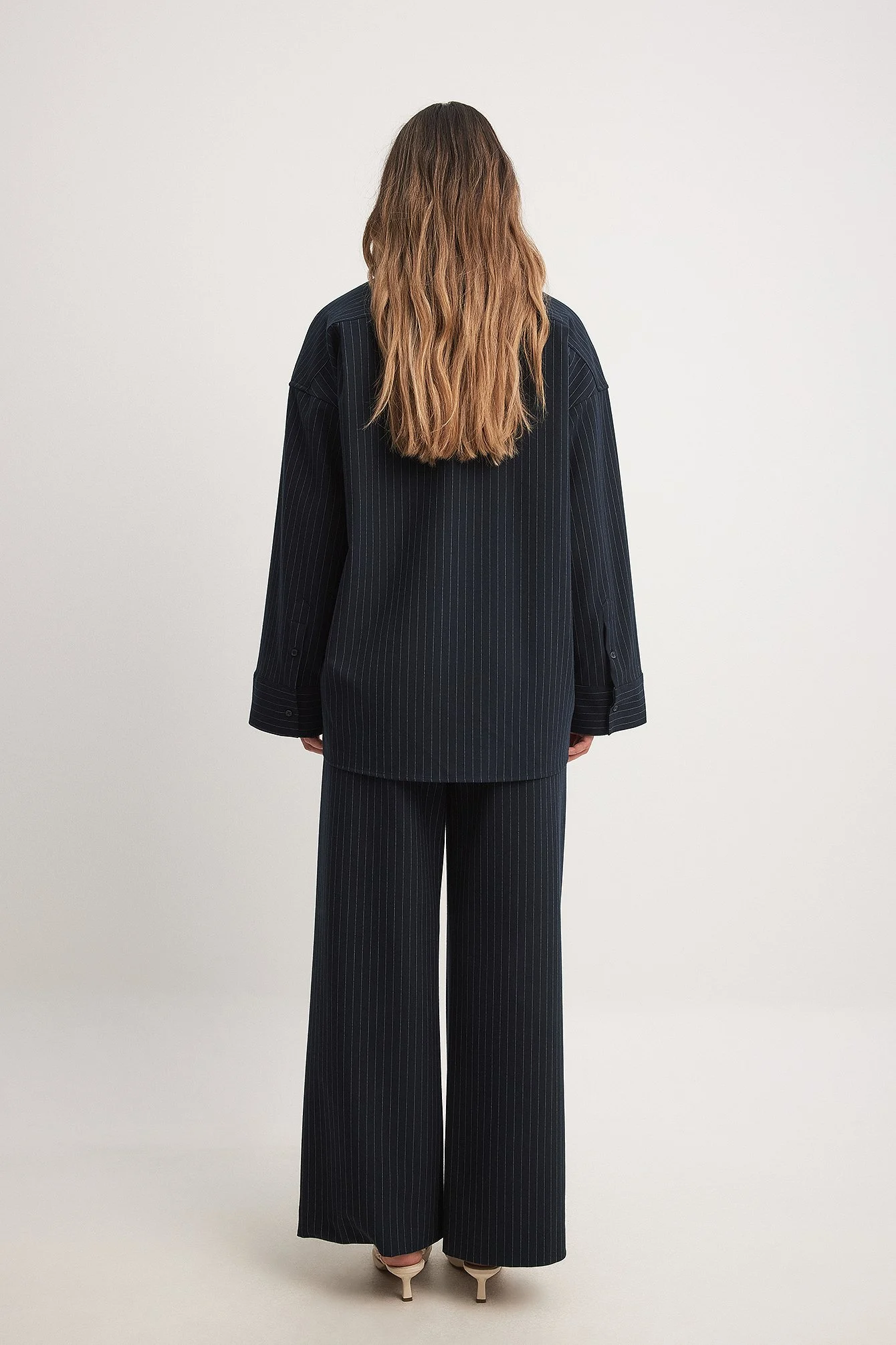 Gestreifte oversized Hemdbluse