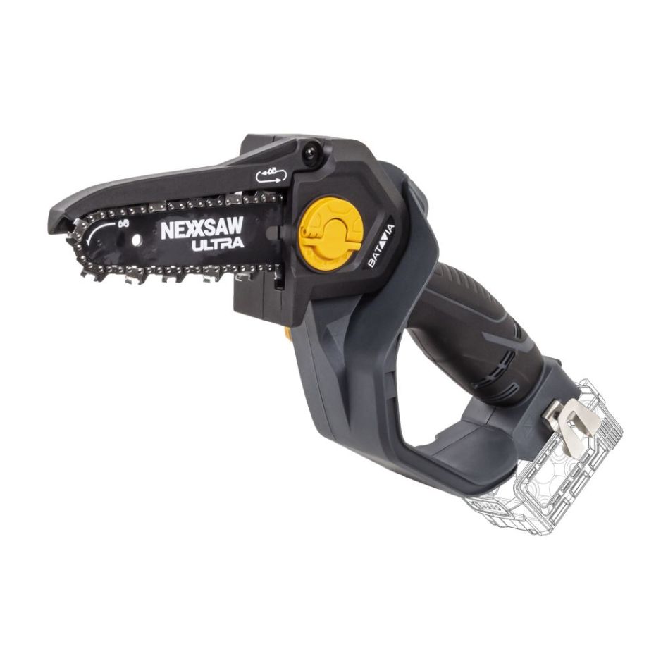 Batavia 7064322 Nexxsaw Ultra 18V borstlös batteridriven enhandsmotorsåg 7'' exkl. batteri och laddare