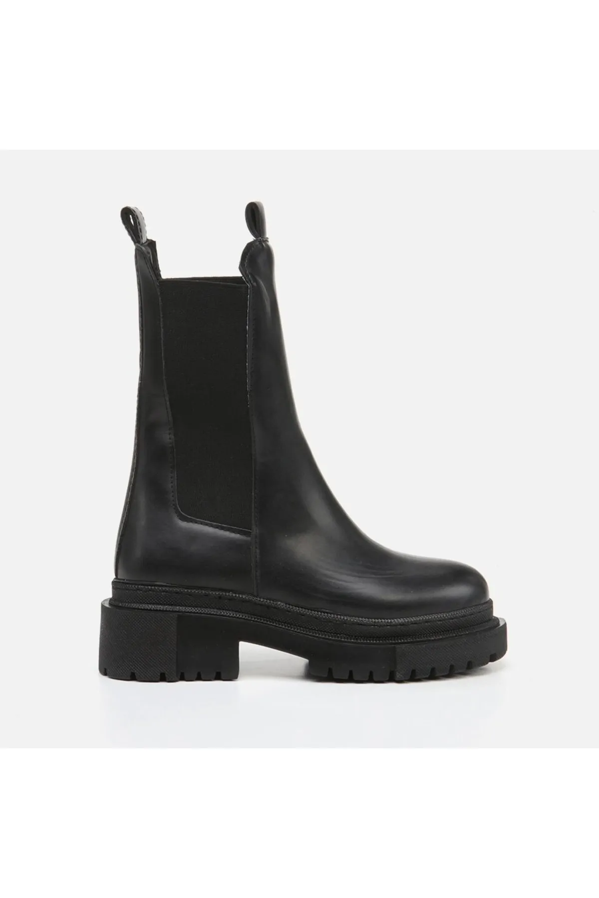Yaya by Hotiç  Schwarze flache Damenstiefel von Yaya