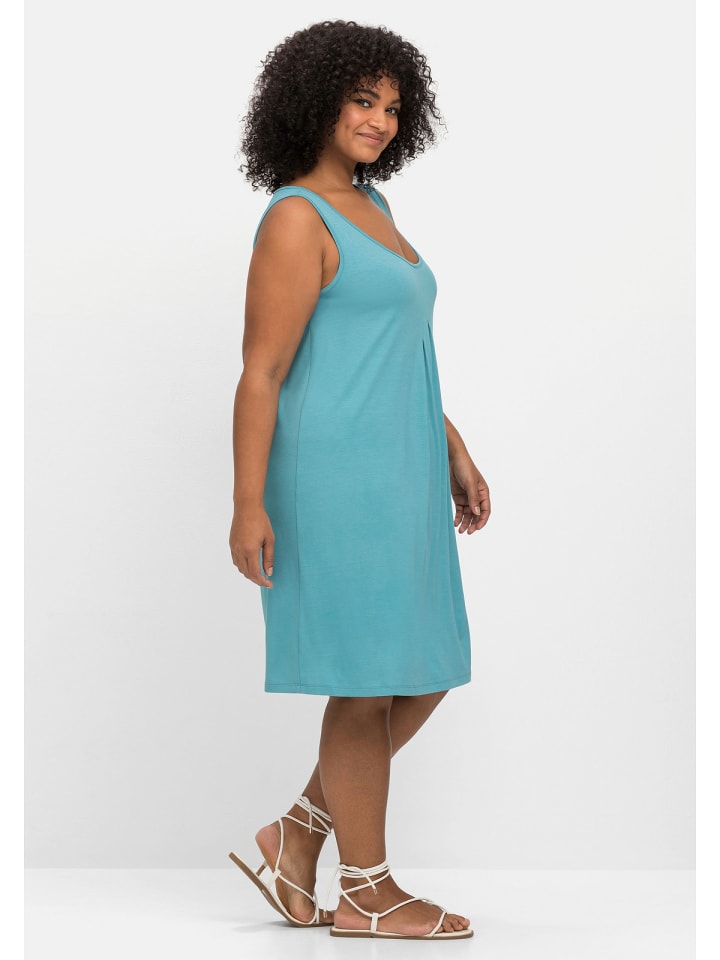 sheego Strandkleid in türkis günstig kaufen