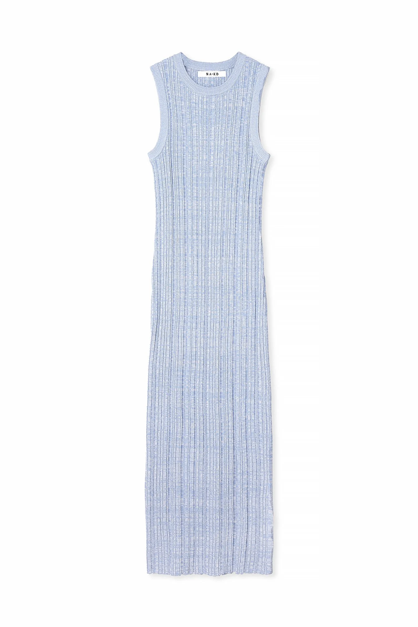 Ärmelloses Midikleid aus Rippenstrick