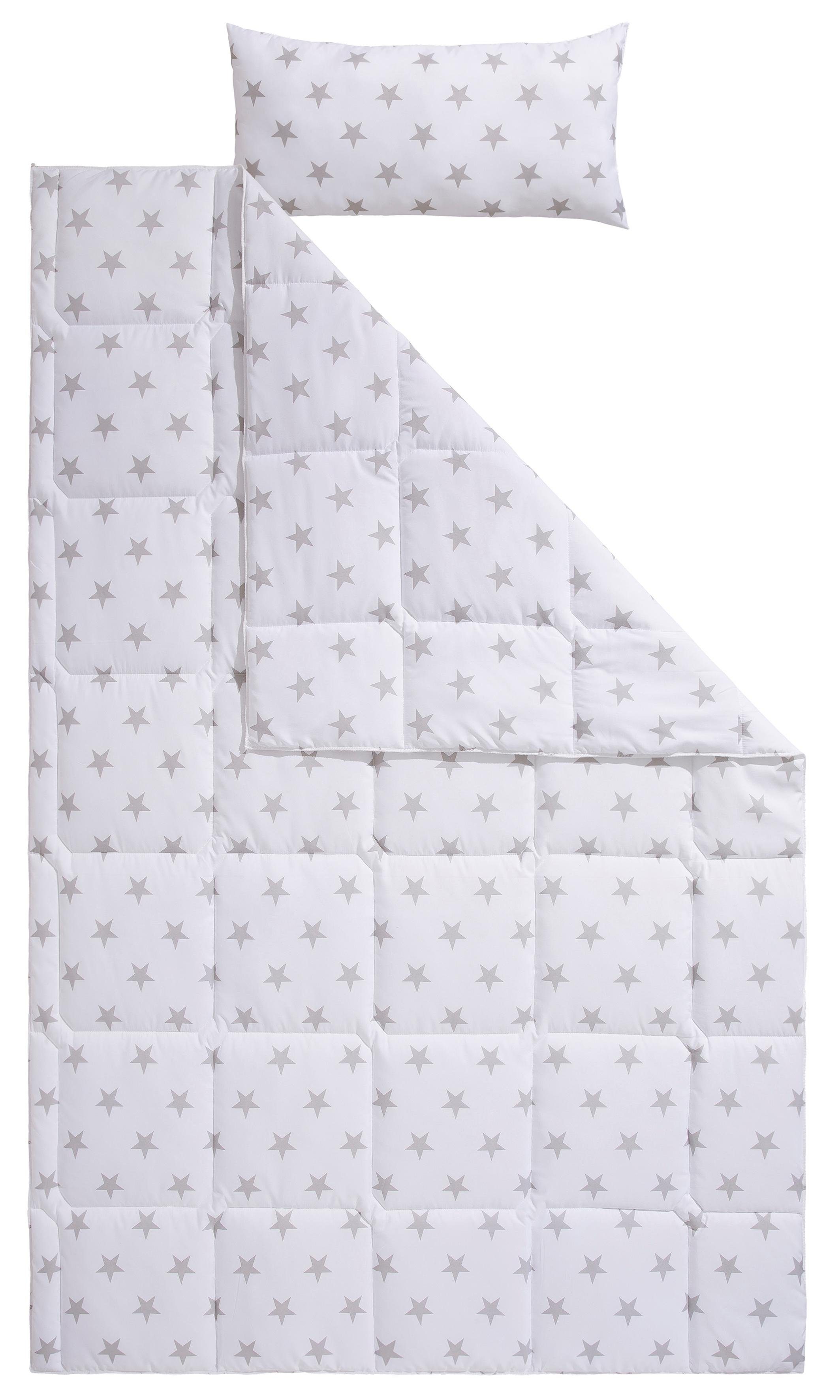 Kinderbettdecke + Kopfkissen, Stern, Lüttenhütt, Füllung: 100% Polyester, Bezug: 100% Polyester, Hohes Bauschvolumen