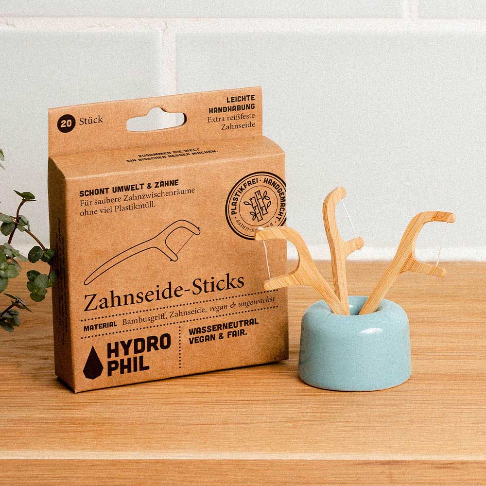 Zahnseide Sticks - Bambusgriff