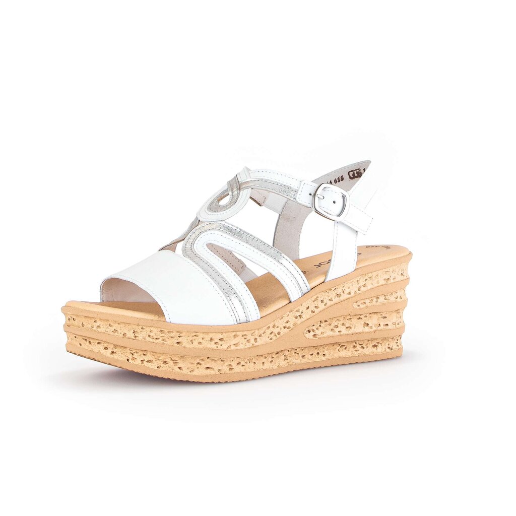 Gabor fashion Keilsandalette weiß