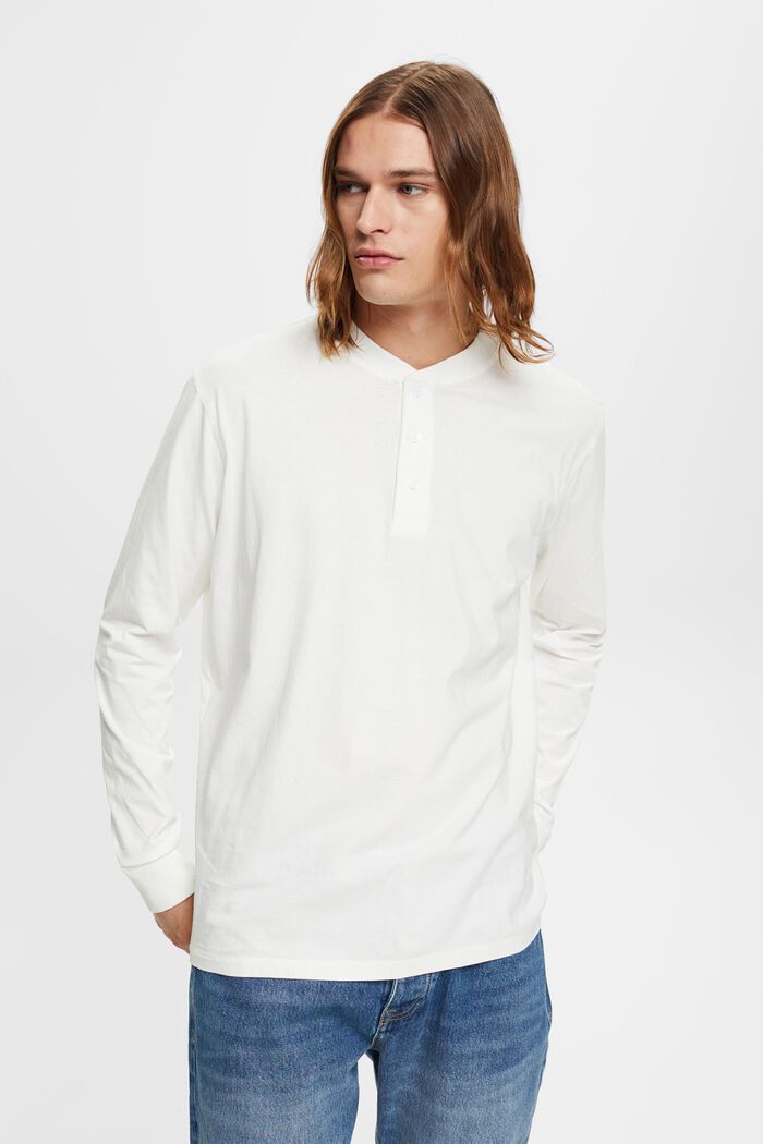 Longsleeve mit Knopfleiste