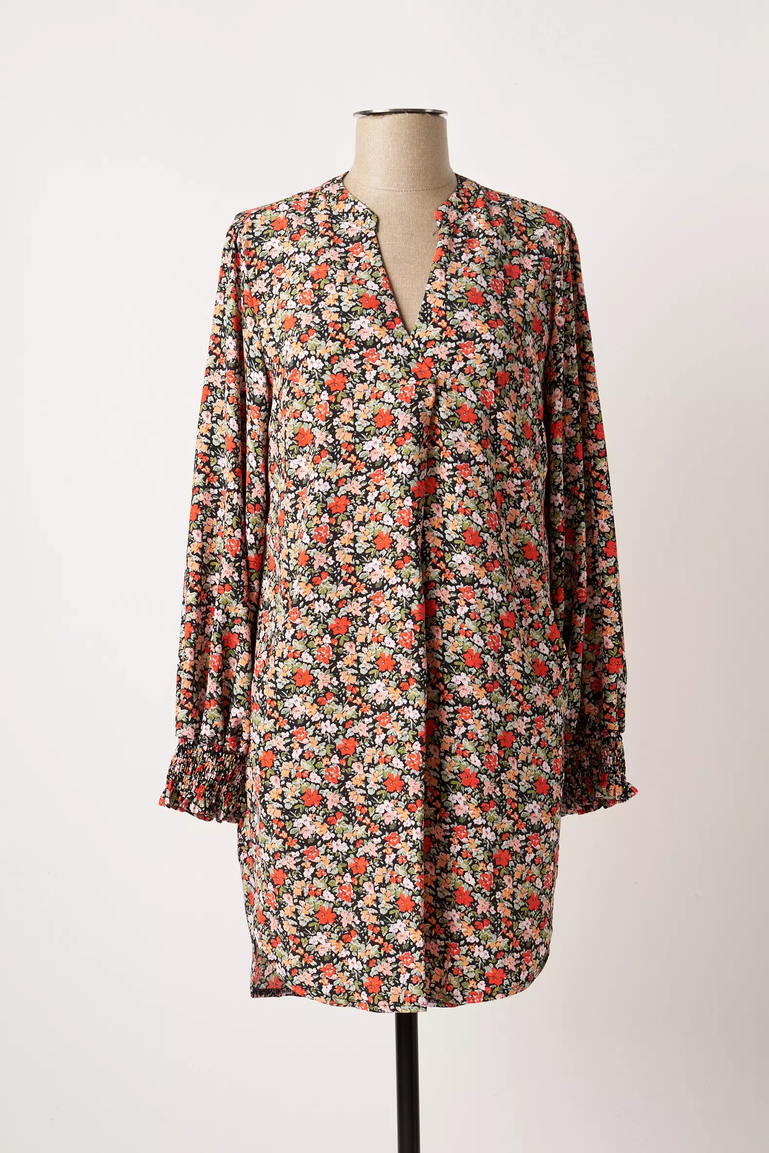 Emma Ella Robes Mi Longues Femme couleur rouge