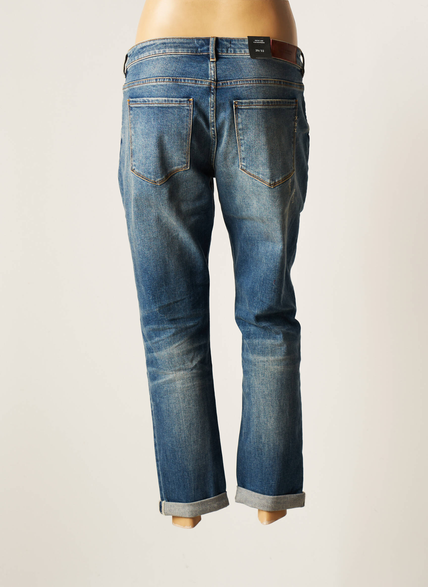 Scotch Soda Jeans Coupe Droite Femme couleur bleu