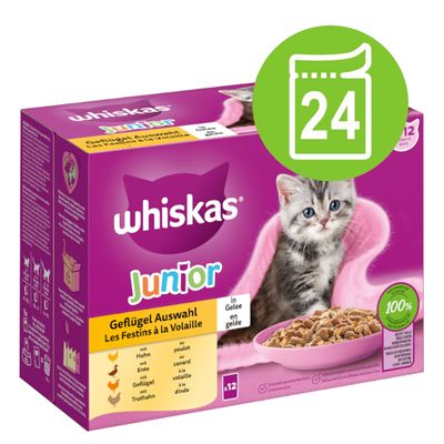 Megapack Whiskas Junior Frischebeutel 24 x 85 g