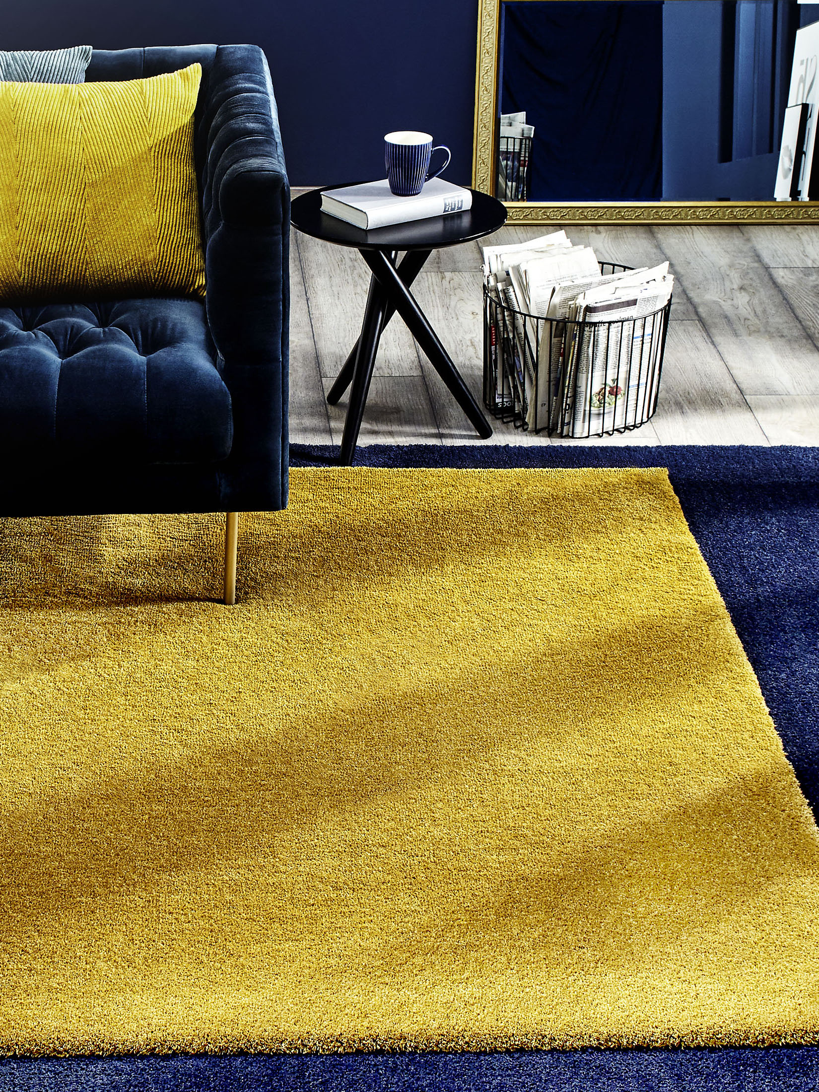 Sensation Hochflor-Teppich, Gold
