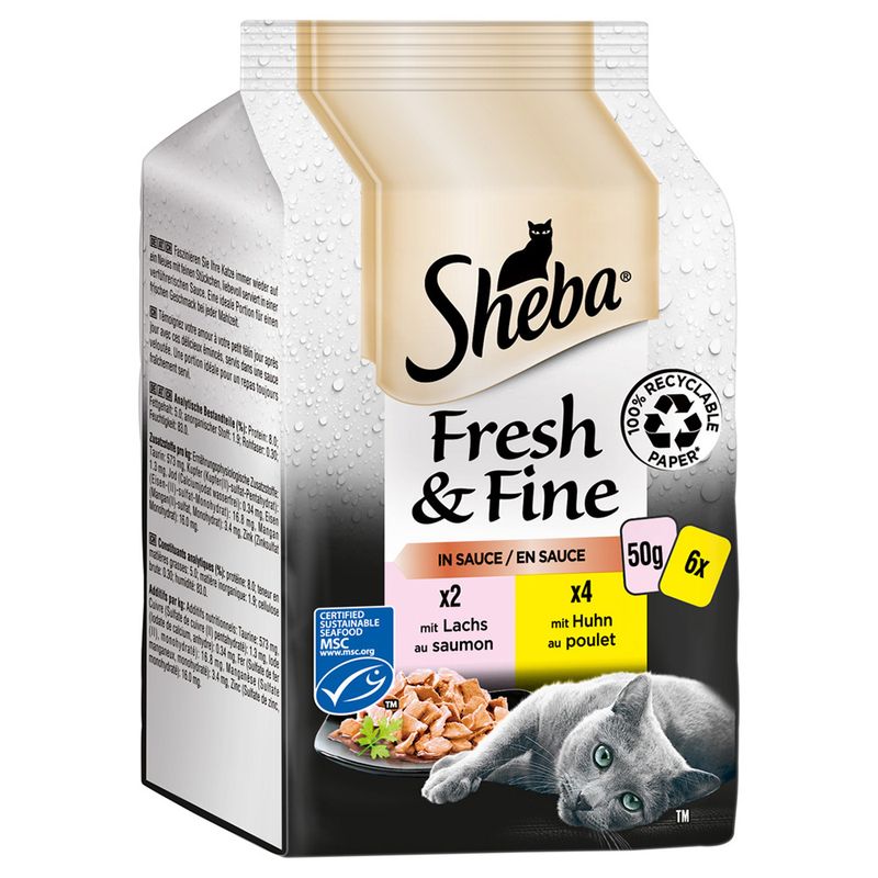 Sheba Fresh & Fine Frischebeutel 6 x 50 g zu TOP-Preisen | bitiba
