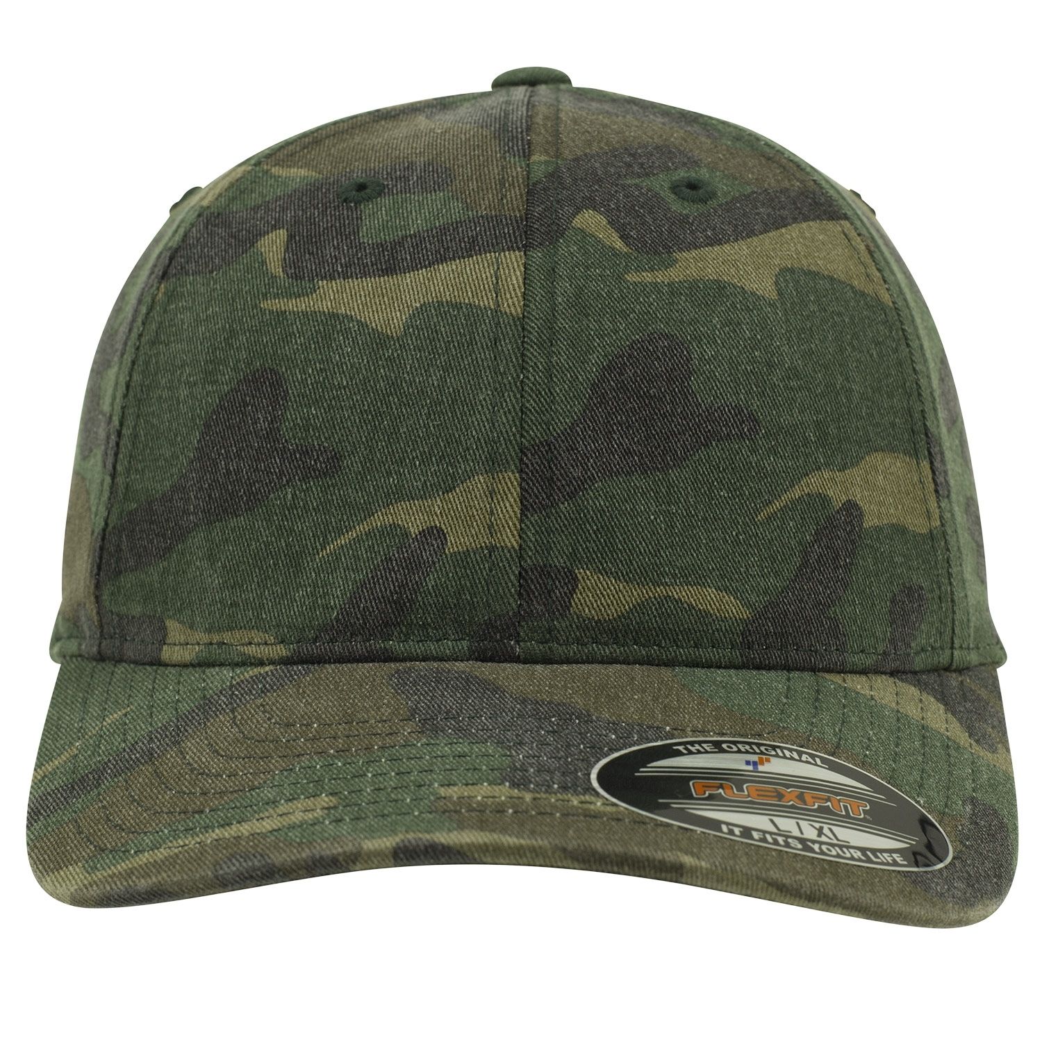 Flexfit Baseball Cap Garment Washed Camo