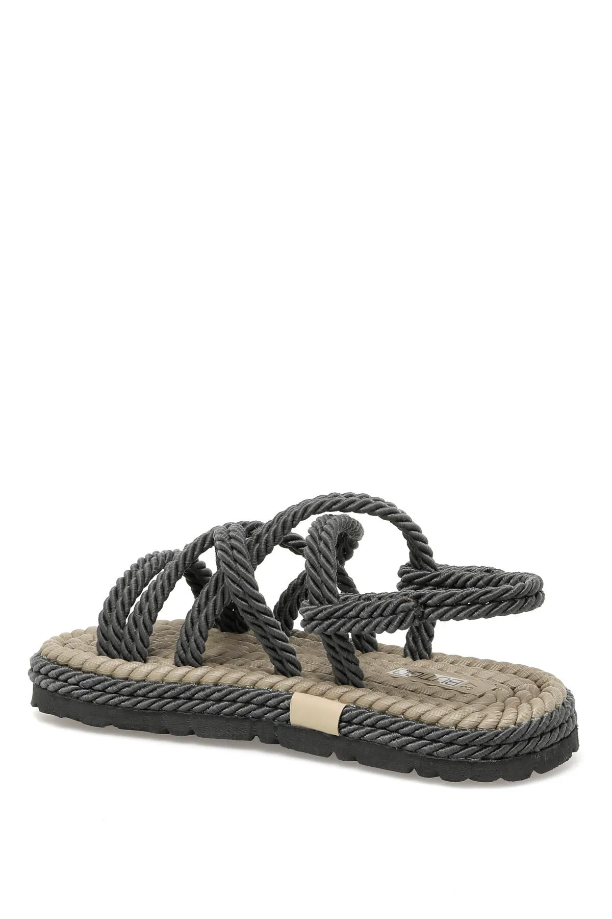 Butigo  Srey 3fx Anthrazit Flache Sandalen für Damen