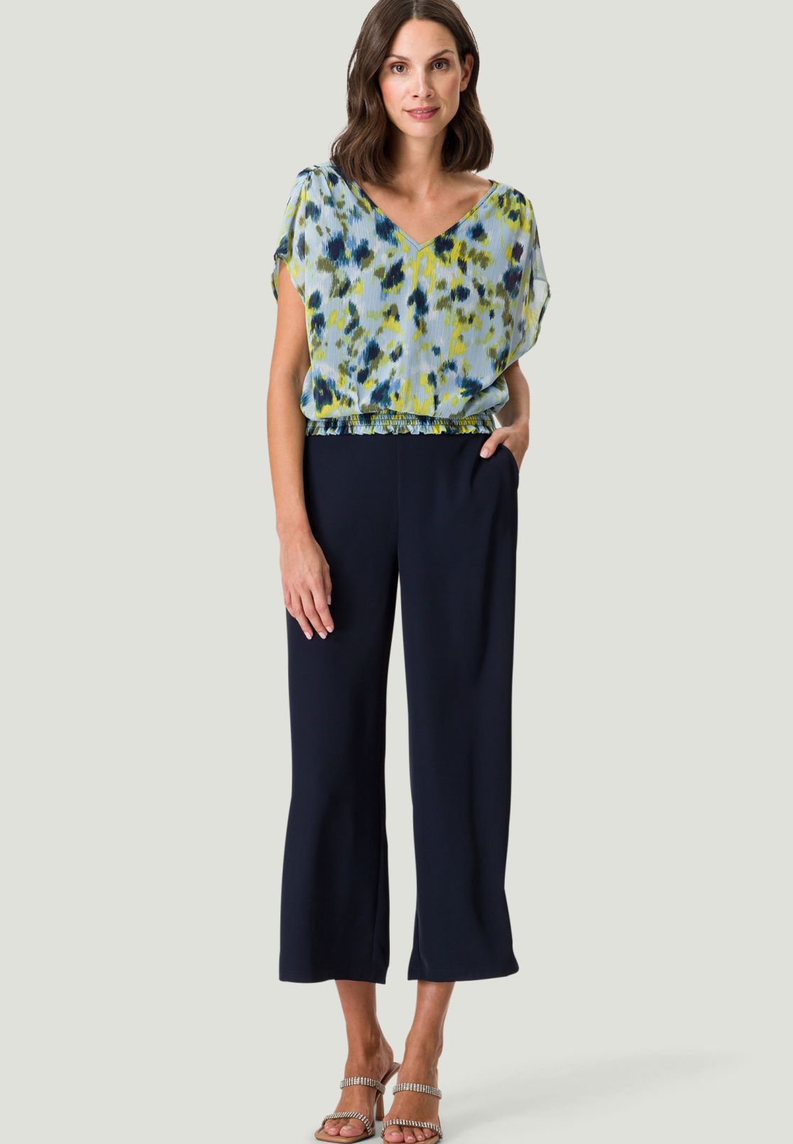 Chiffonbluse mit Rückenausschnitt