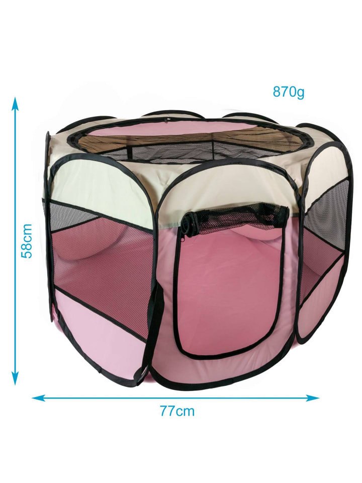 Intirilife Laufstall für Haustiere 77 x 58 cm in Pink günstig kaufen onesize
