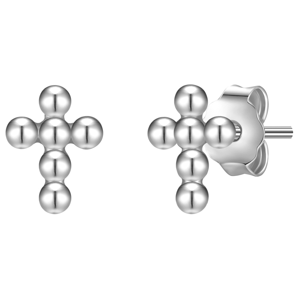 Glanzstücke München Puces d'oreilles en argent Croix Argent sterling en Argent Boucles d'oreilles