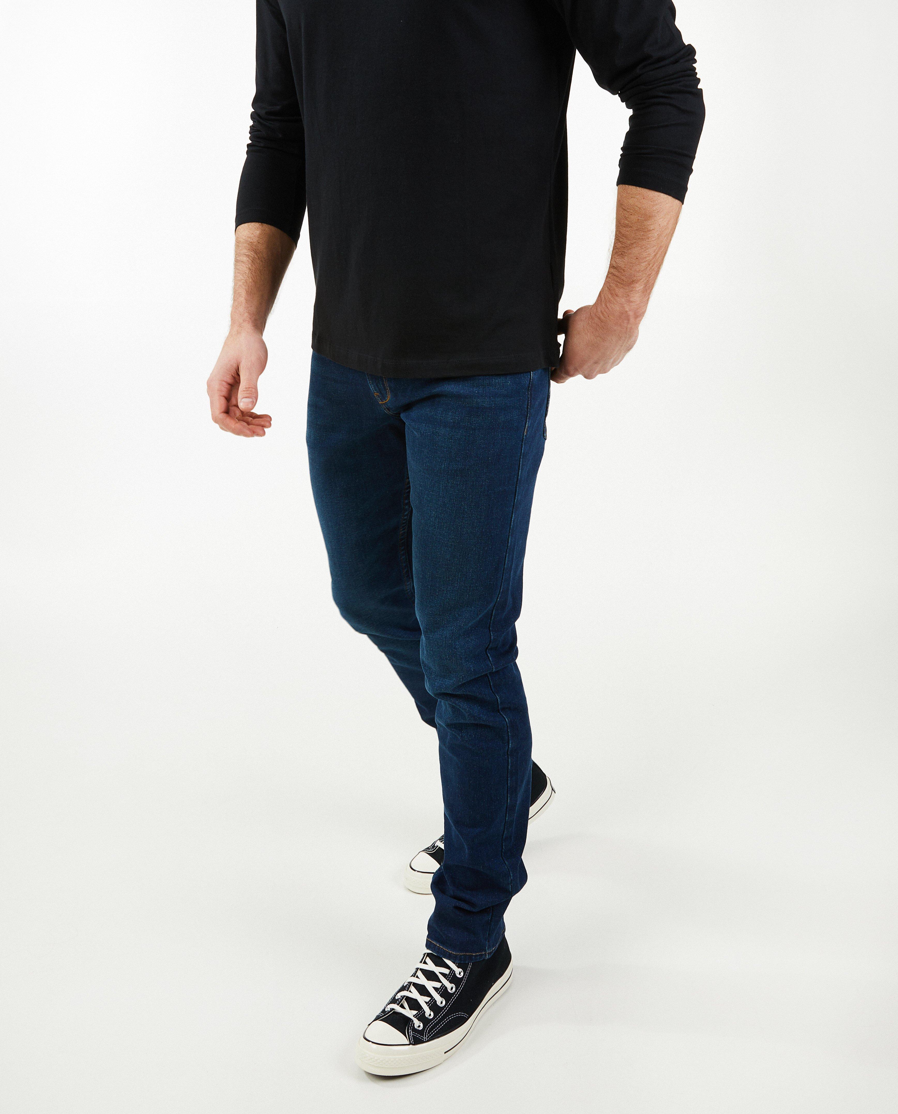 Blugi slim fit albastru închis pentru quarterback Smith, albastru închis