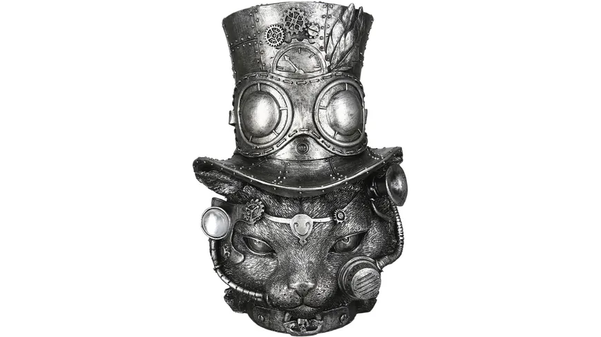 GILDE Skulptur Steampunk Tom-Cat