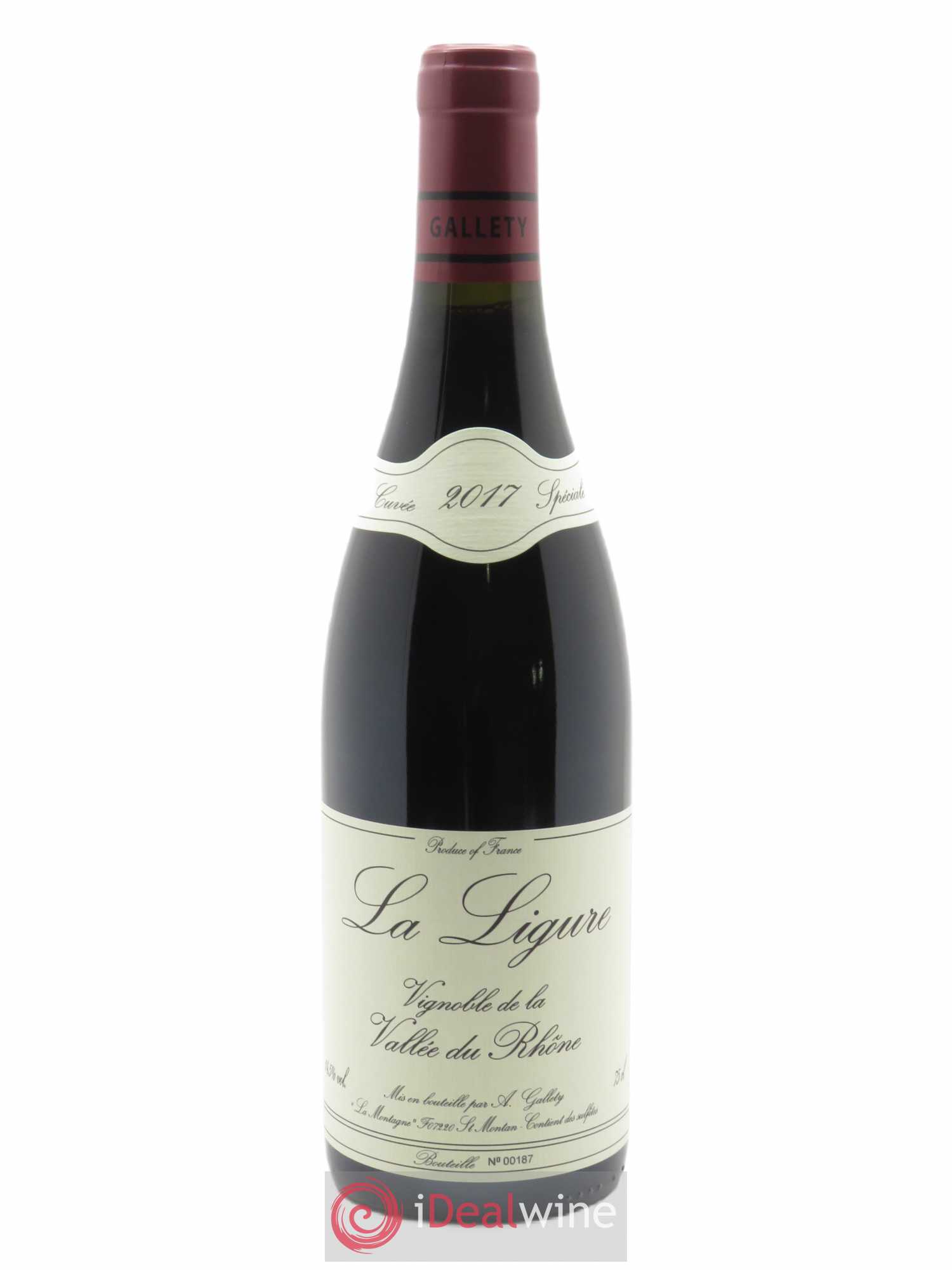 Côtes du Vivarais La Ligure Gallety (Domaine)  2017 - Lot de 1 Bouteille