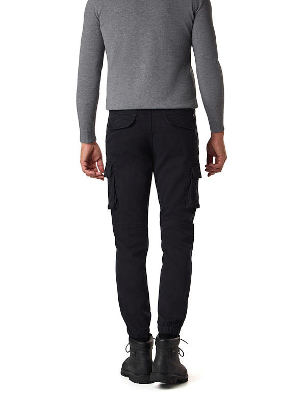 GAS, Cargohose, Skinny Fit, Baumwolle, schwarz