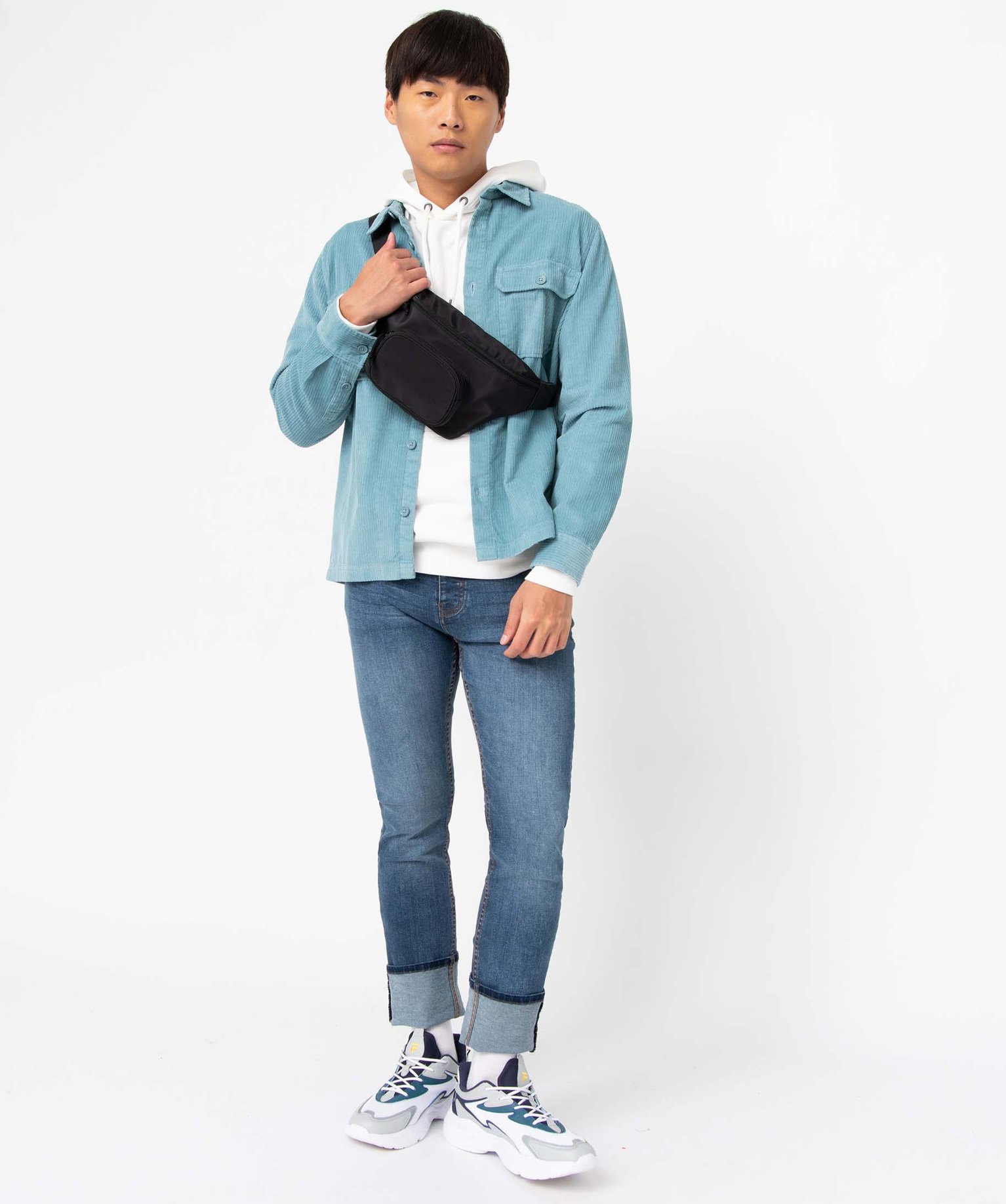 Sur-chemise homme en velours ctelé bleu | GEMO