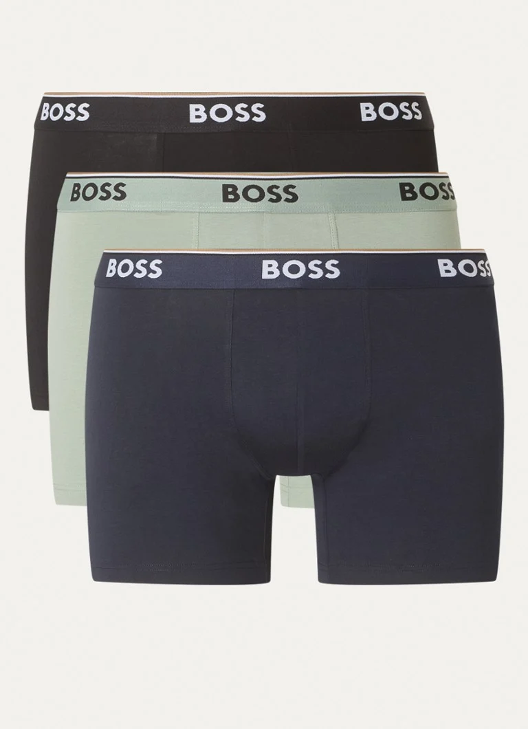 Lot de 3 boxers HUGO BOSS Power avec bande logotée