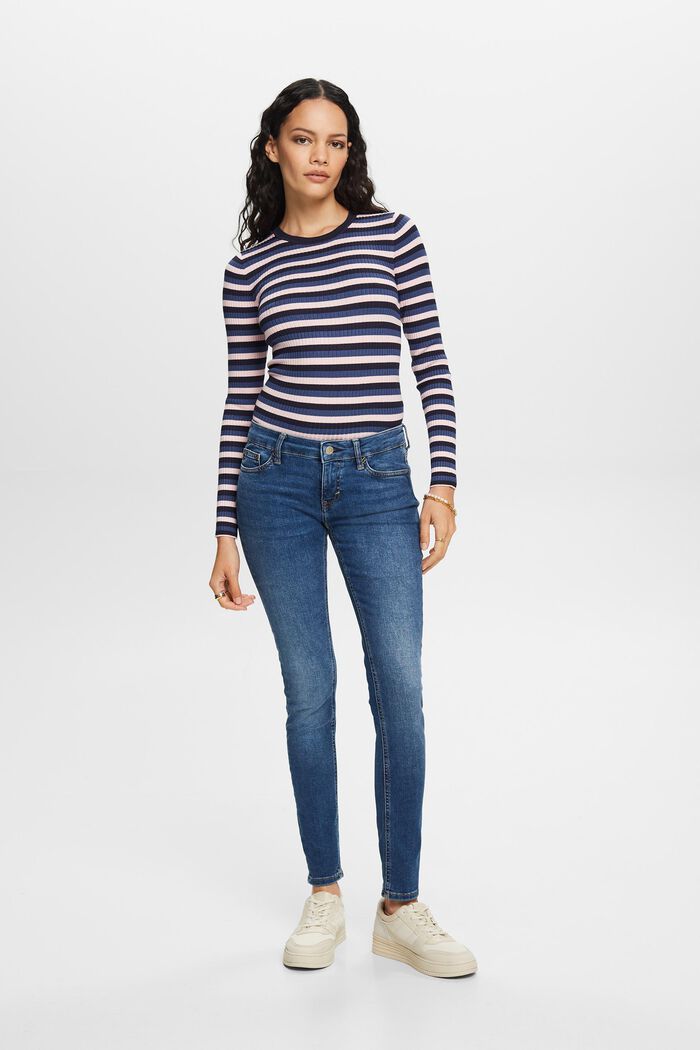 Recycelt: Skinny Jeans mit niedrigem Bund