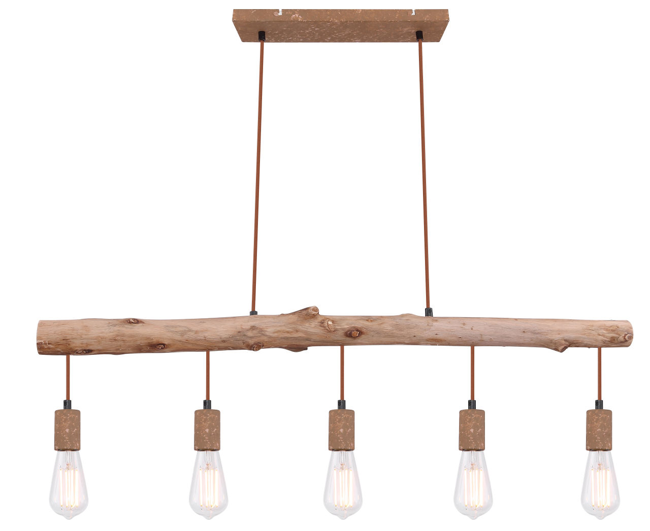 Globo Lighting - JAKOB - Hängeleuchte Metall rostfarben, 5x E27