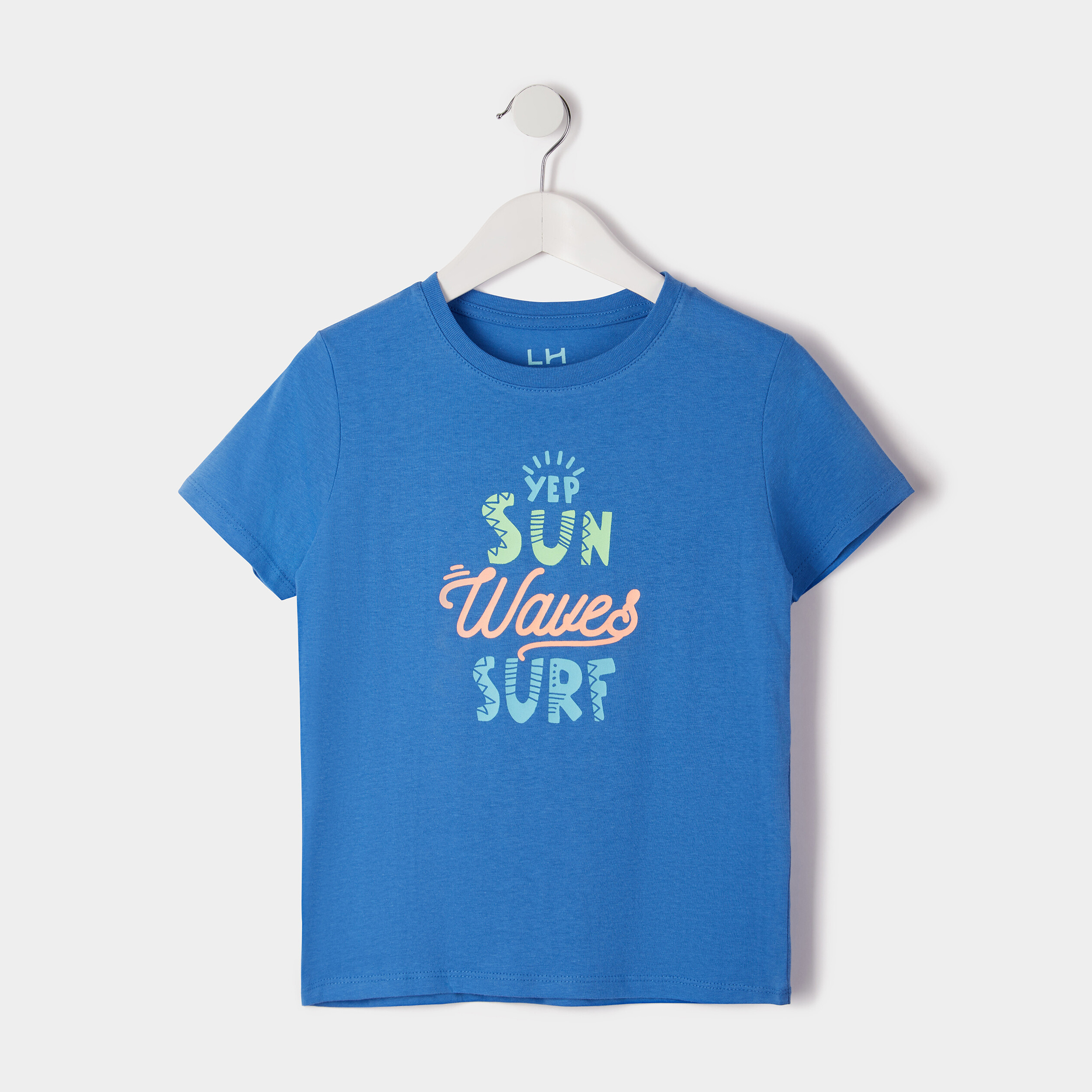 T-shirt à manches courtes bleu garçon | La Halle