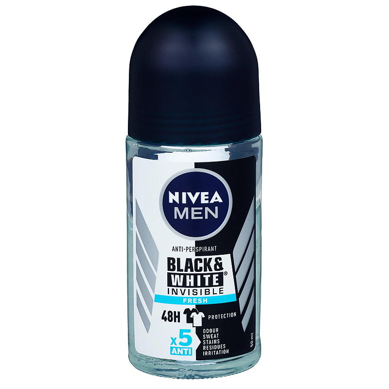 Nivea Nivea roll-on 50 ml B&W Fresh Men