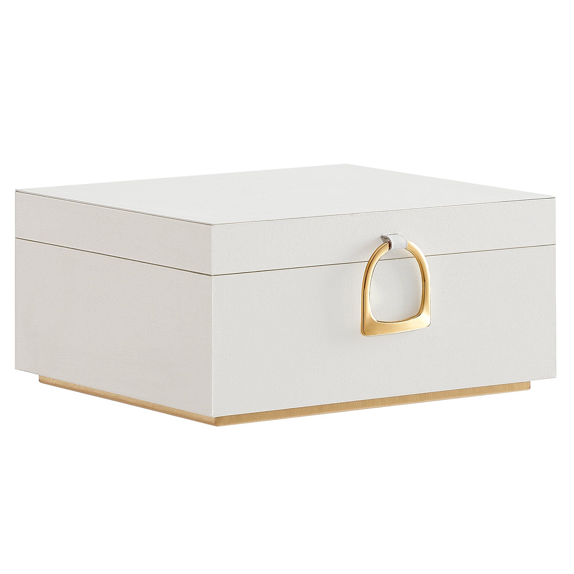 SONGMICS Schmuckkasten, 2 Ebenen, Schmuckkasten mit Griff, Schmuckbox