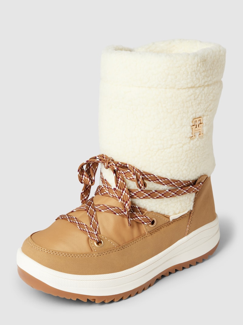 Boots mit Schnürverschluss Modell 'PARADIS' in camel