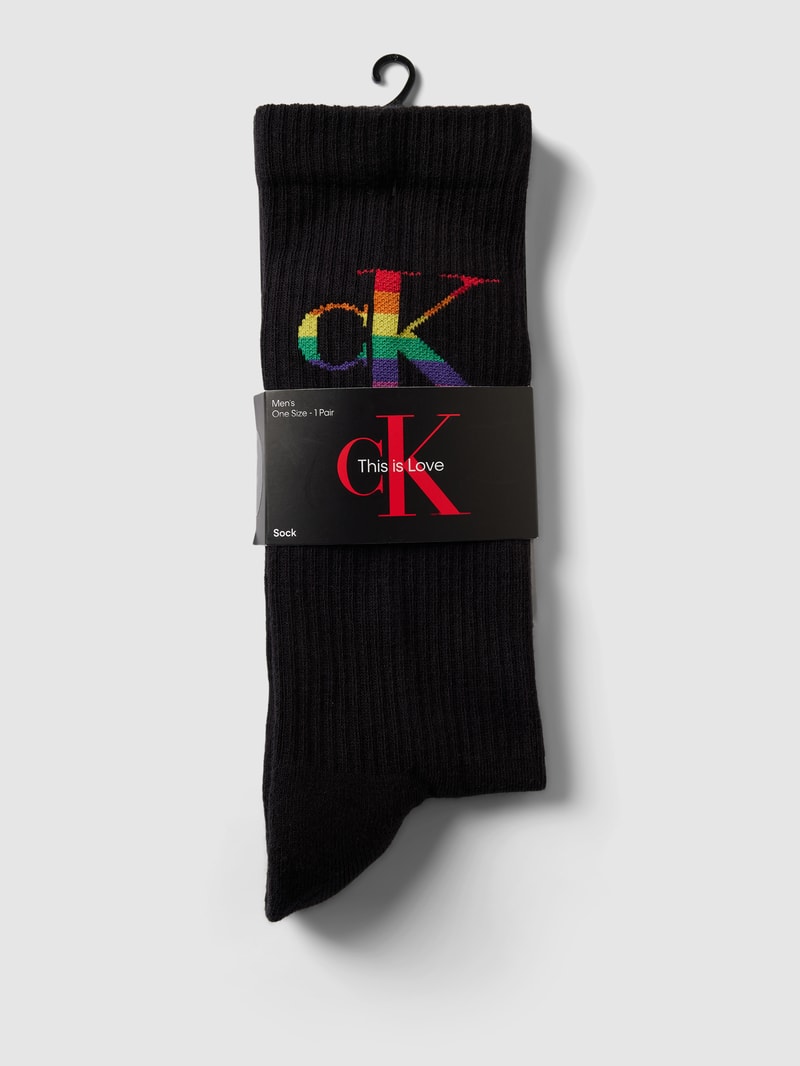 Socken mit Label-Detail in black