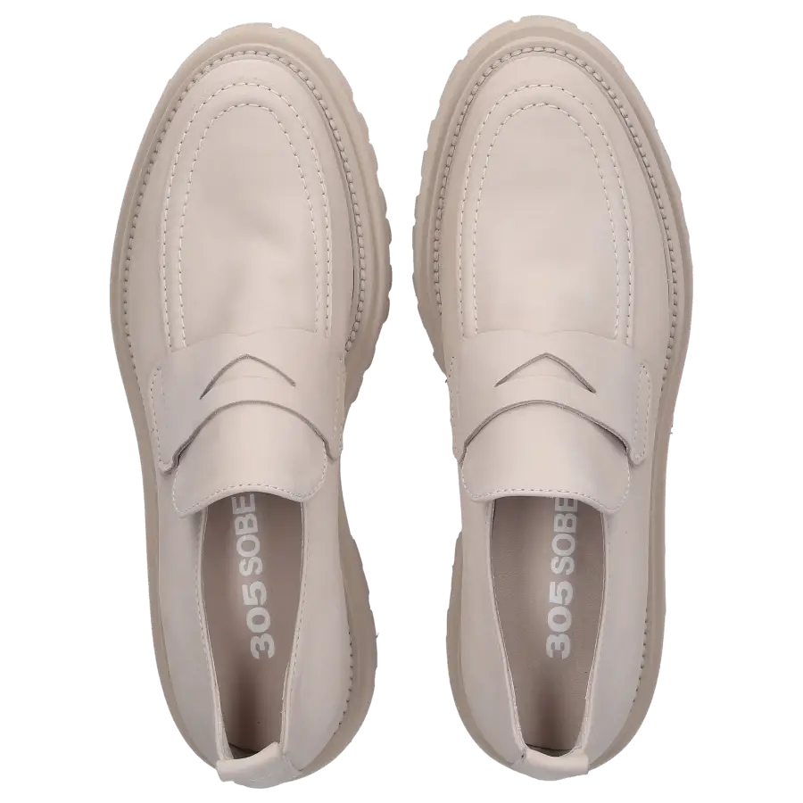 305 SOBE - Loafer LOTTE Nubukleder - grau